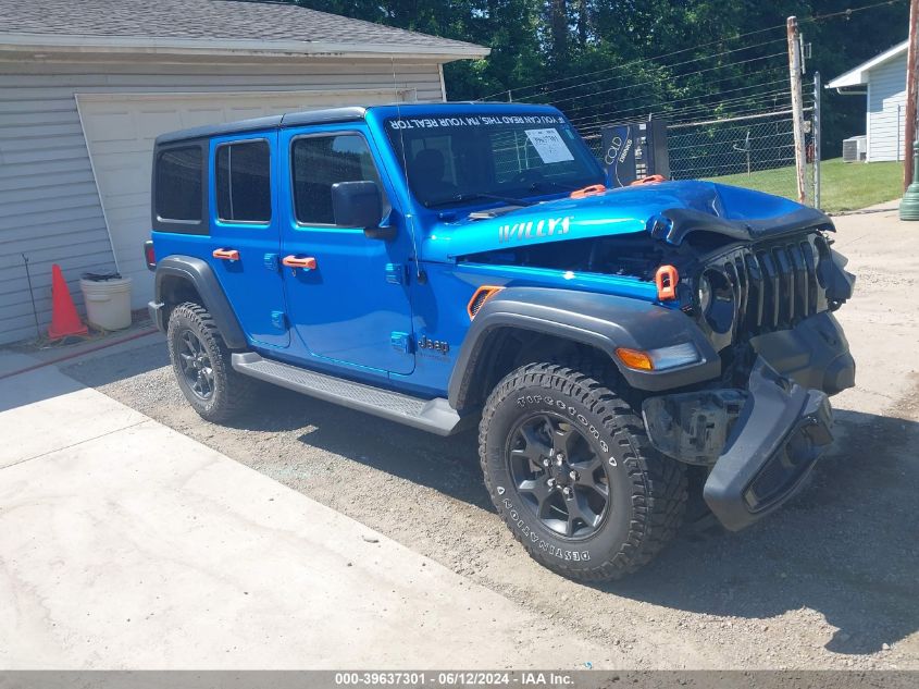 2022 JEEP WRANGLER UNLIMITED WILLYS 4X4