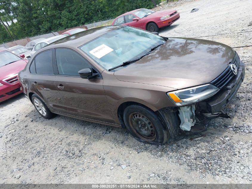 2012 VOLKSWAGEN JETTA 2.0L S