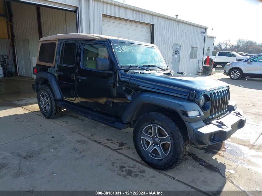 2020 JEEP WRANGLER UNLIMITED BLACK AND TAN 4X4