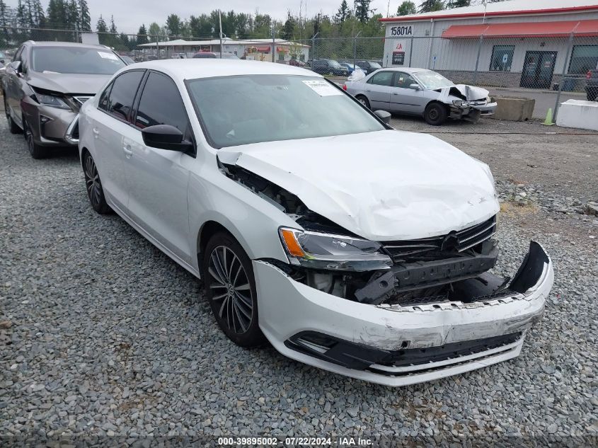 2016 VOLKSWAGEN JETTA SPORT