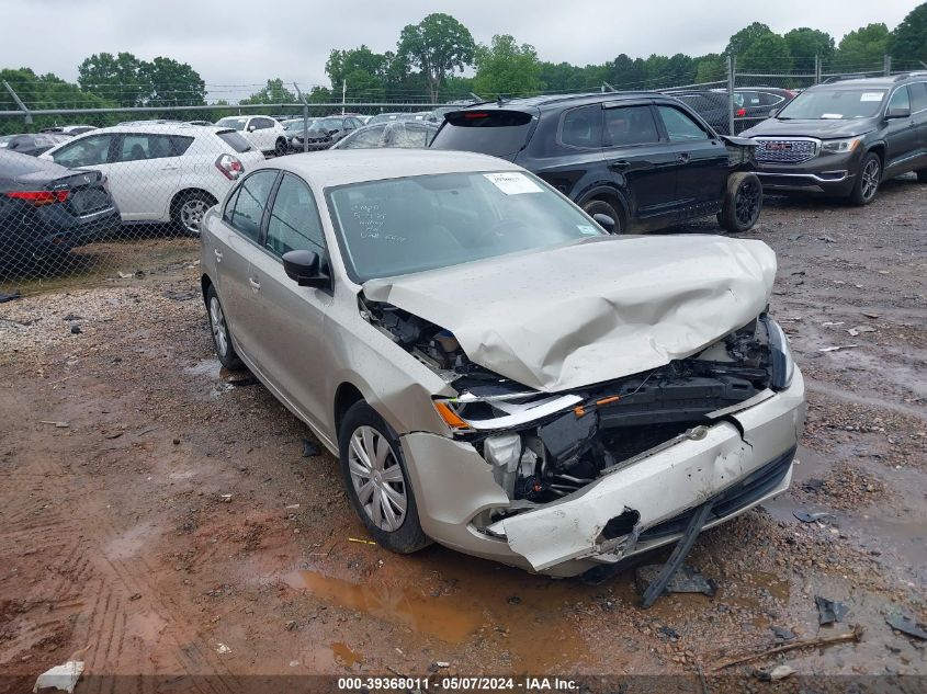 2013 VOLKSWAGEN JETTA 2.0L S