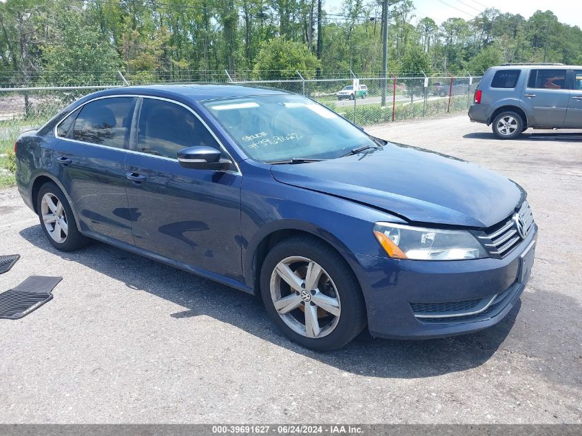 2013 VOLKSWAGEN PASSAT 2.5L SE