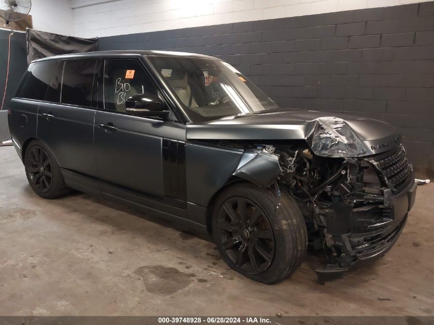 2017 LAND ROVER RANGE ROVER 3.0L V6 SUPERCHARGED HSE