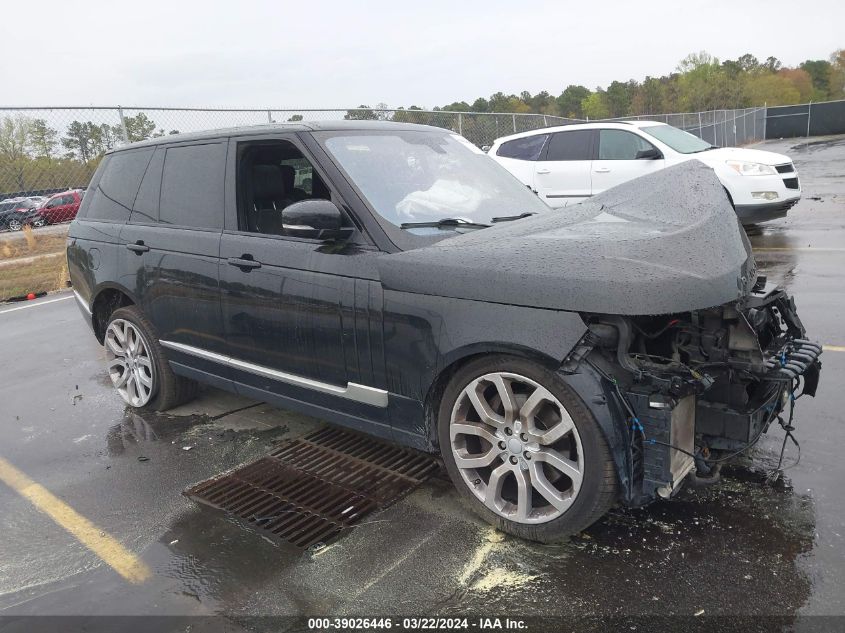 2016 LAND ROVER RANGE ROVER 3.0L V6 SUPERCHARGED HSE