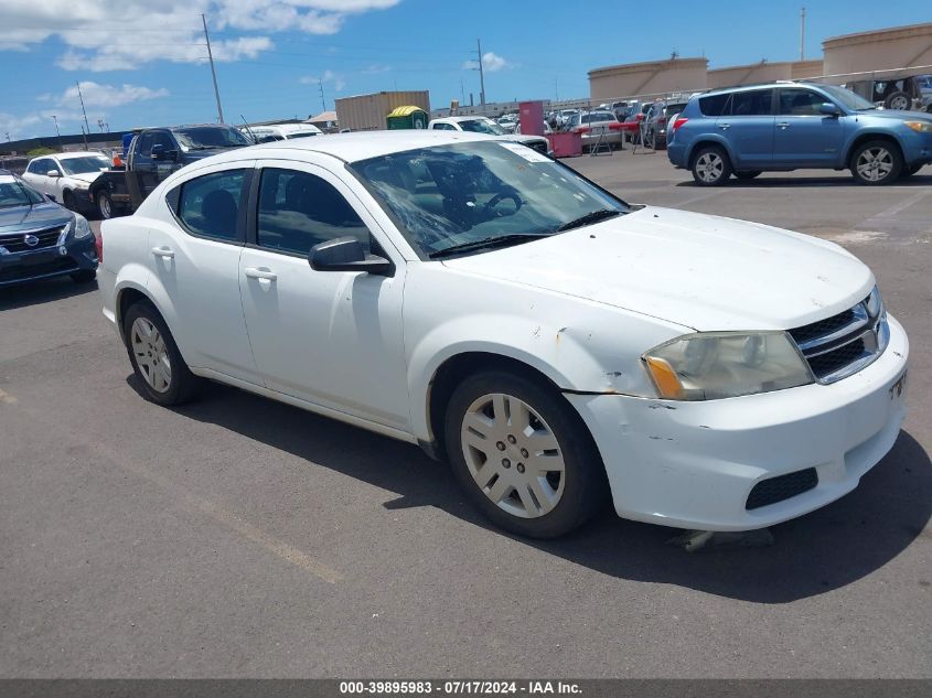 2012 DODGE AVENGER SE