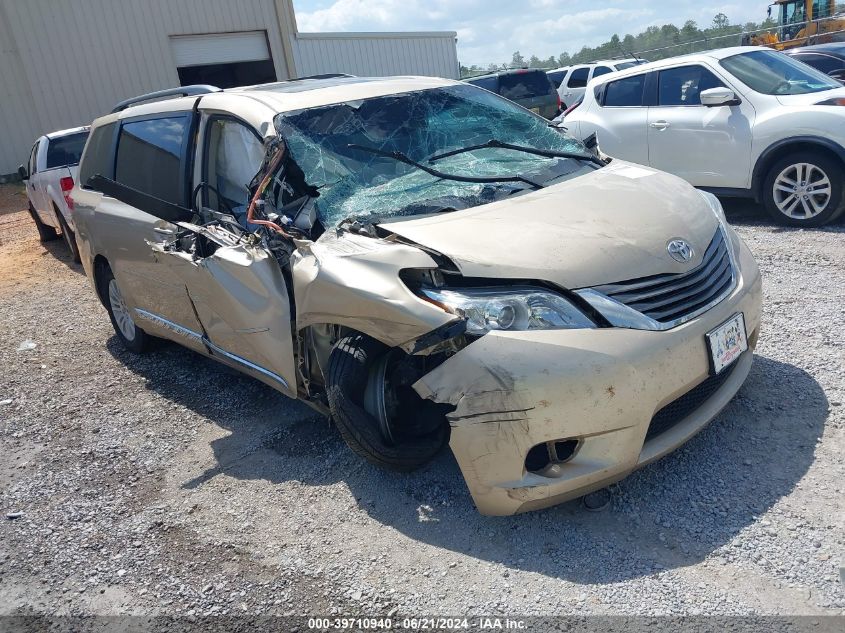 2014 TOYOTA SIENNA XLE V6 8 PASSENGER