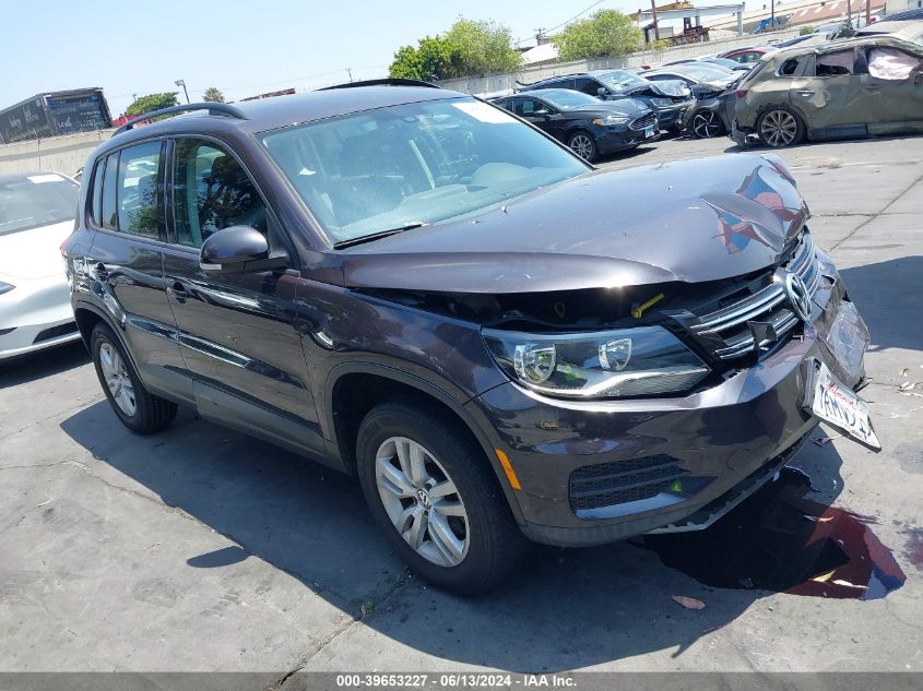 2016 VOLKSWAGEN TIGUAN S/SE/SEL/R-LINE