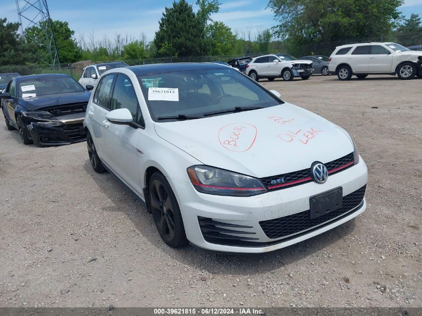 2016 VOLKSWAGEN GOLF GTI AUTOBAHN 4-DOOR