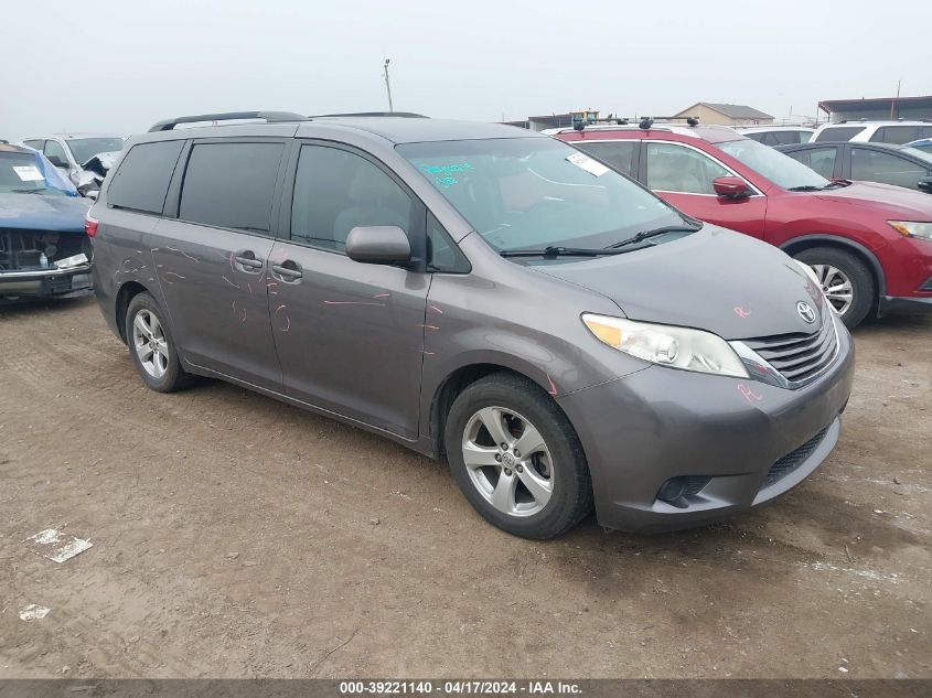 2015 TOYOTA SIENNA LE 8 PASSENGER