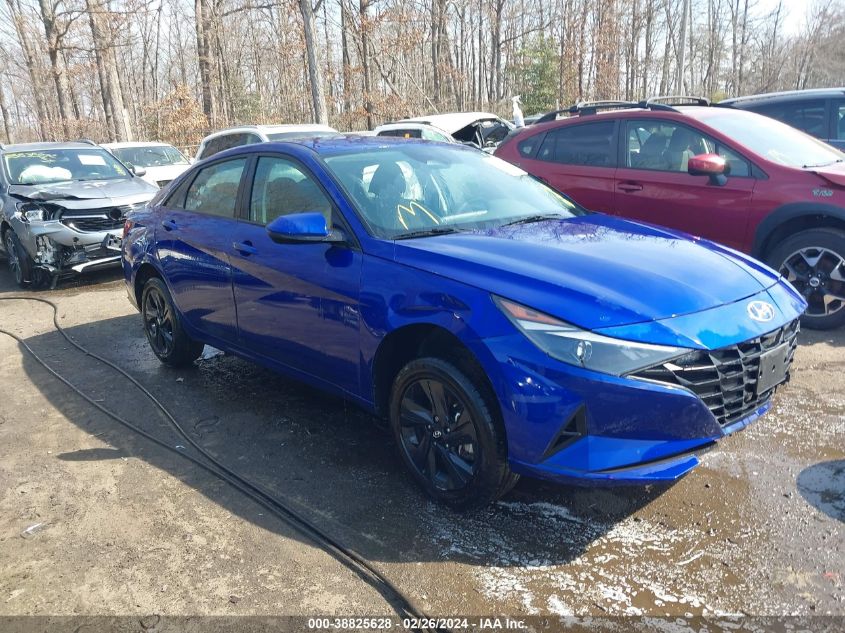 2022 HYUNDAI ELANTRA HYBRID BLUE