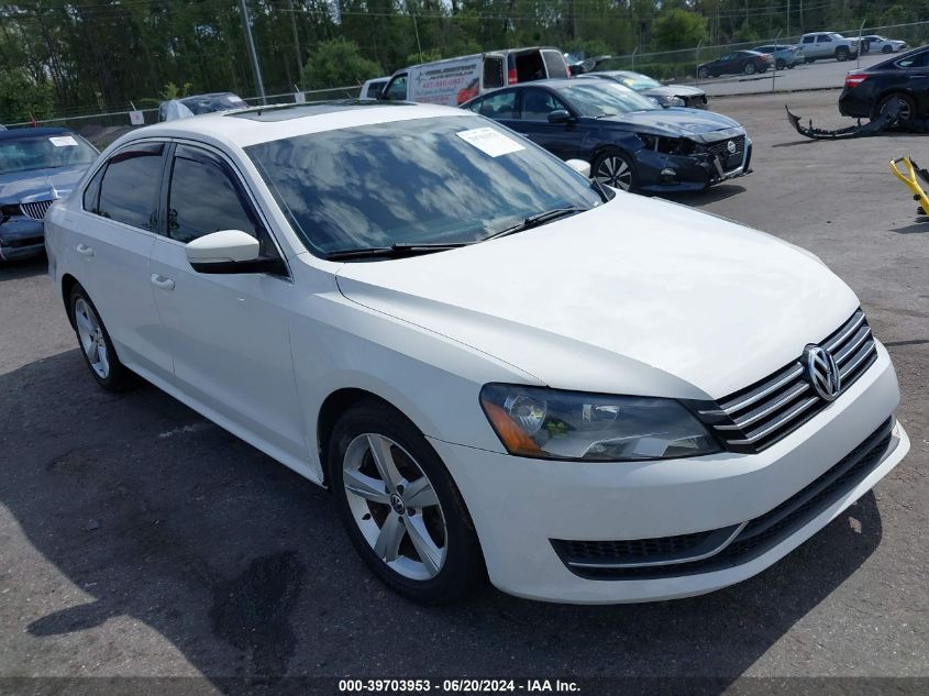 2013 VOLKSWAGEN PASSAT 2.5L SE