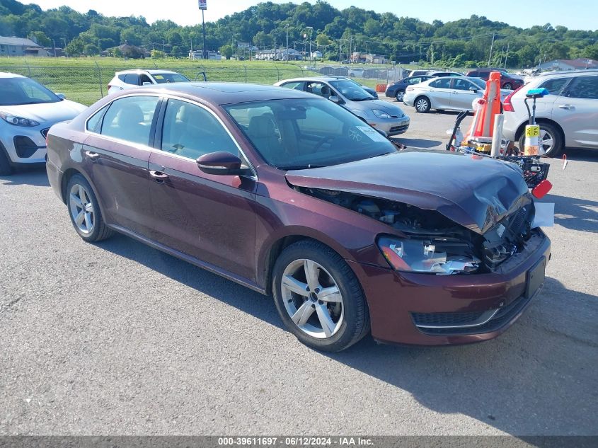 2012 VOLKSWAGEN PASSAT 2.0L TDI SE