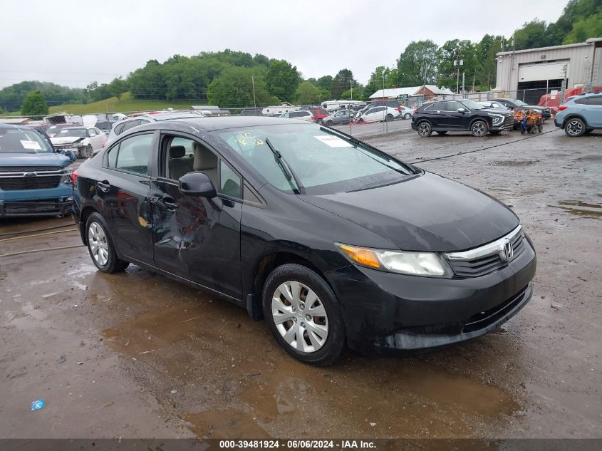 2012 HONDA CIVIC LX