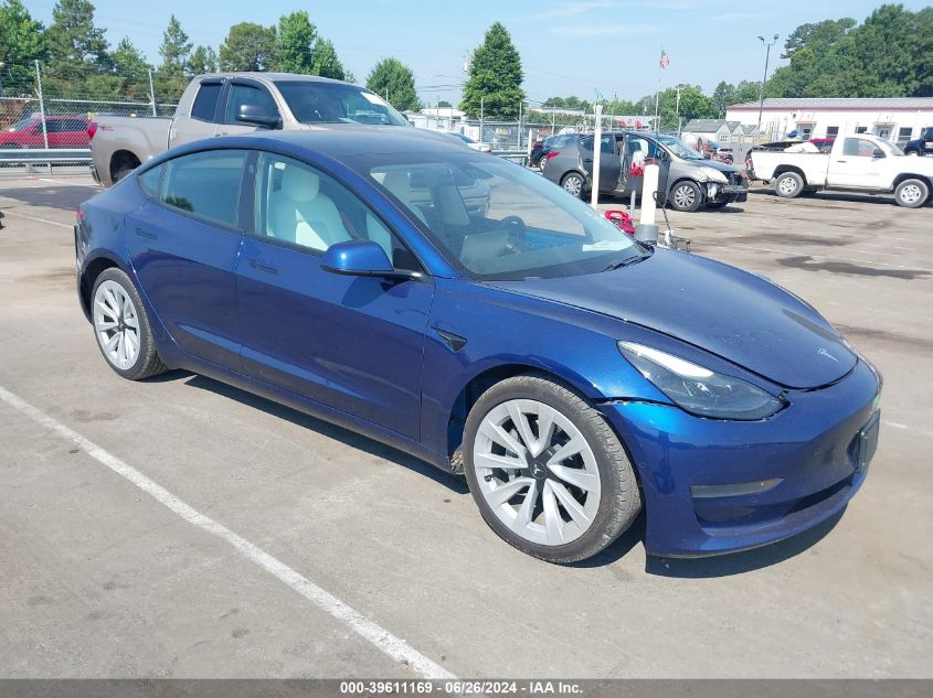 2021 TESLA MODEL 3 STANDARD RANGE PLUS REAR-WHEEL DRIVE