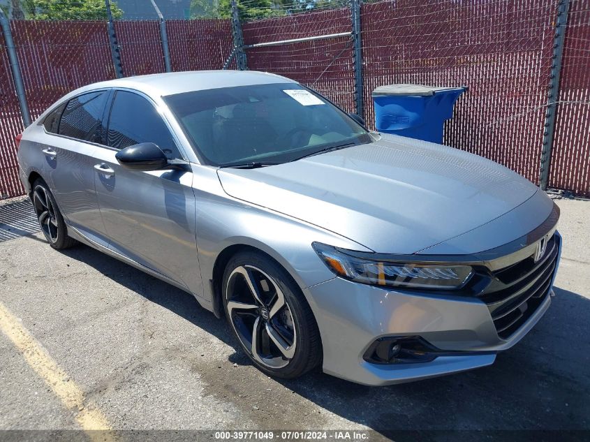 2021 HONDA ACCORD SPORT