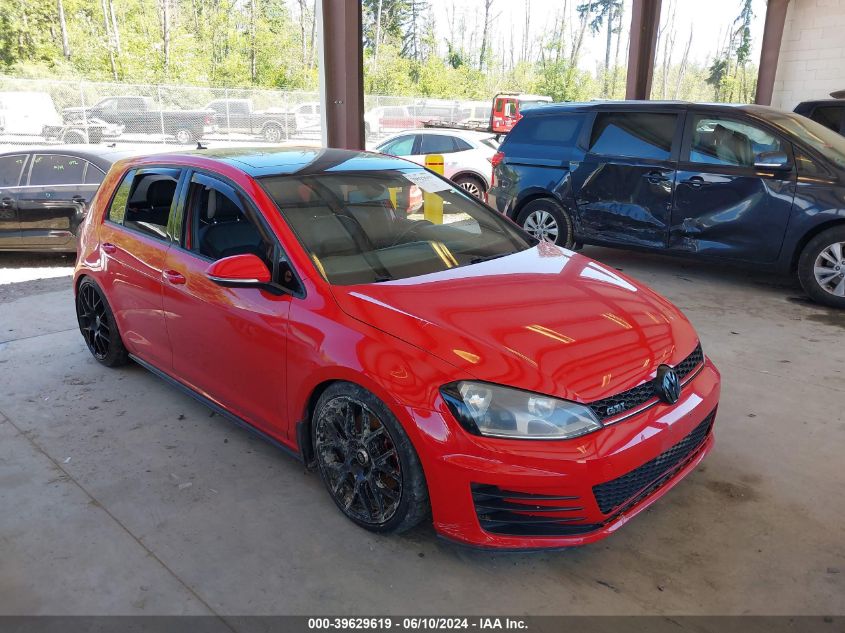 2015 VOLKSWAGEN GOLF GTI 2.0T AUTOBAHN 4-DOOR