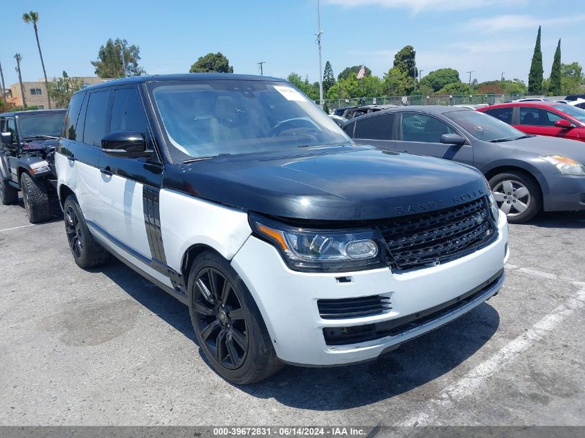 2017 LAND ROVER RANGE ROVER 3.0L V6 TURBOCHARGED DIESEL HSE TD6