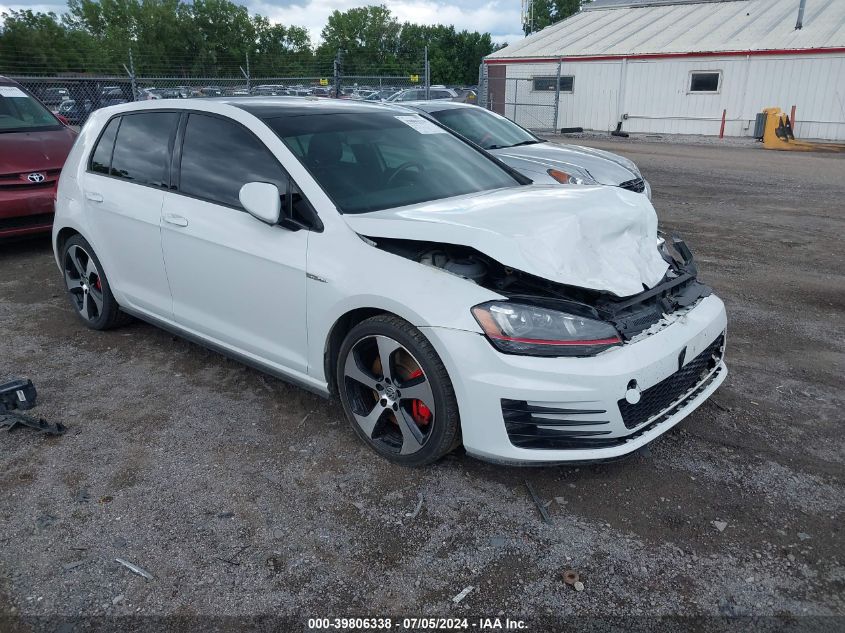 2017 VOLKSWAGEN GOLF GTI AUTOBAHN 4-DOOR/S 4-DOOR/SE 4-DOOR/SPORT 4-DOOR