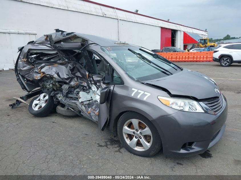 2016 TOYOTA SIENNA LE 8 PASSENGER