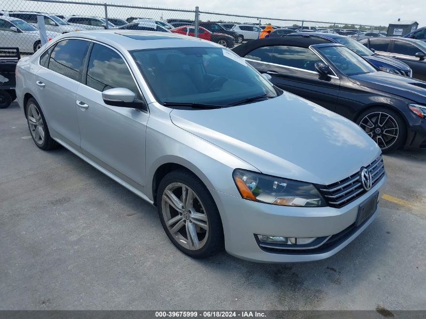 2013 VOLKSWAGEN PASSAT 3.6L V6 SEL PREMIUM