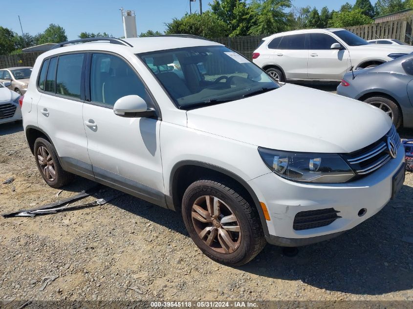 2016 VOLKSWAGEN TIGUAN S