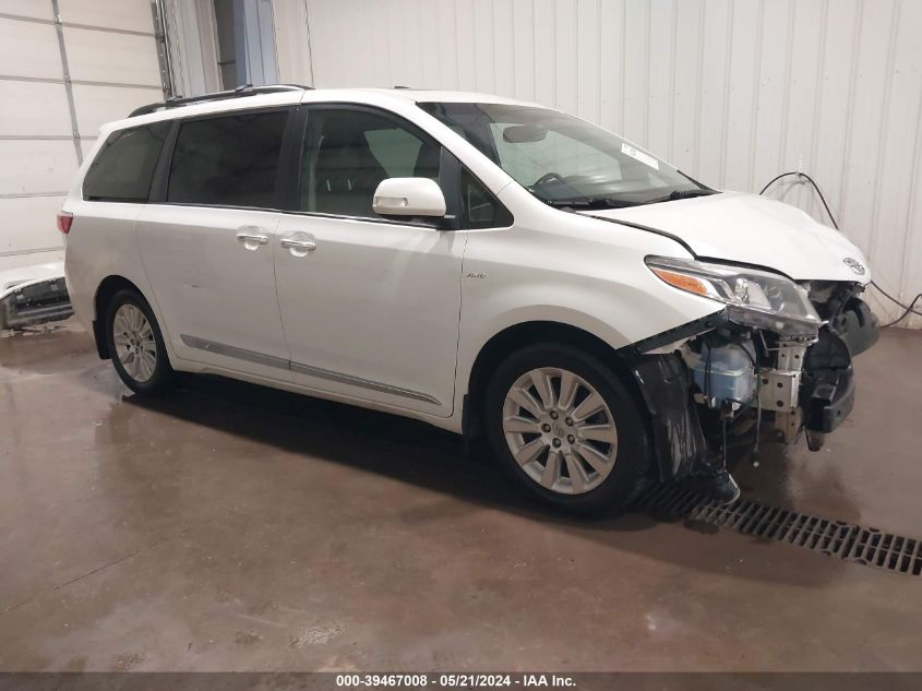 2016 TOYOTA SIENNA LIMITED PREMIUM 7 PASSENGER