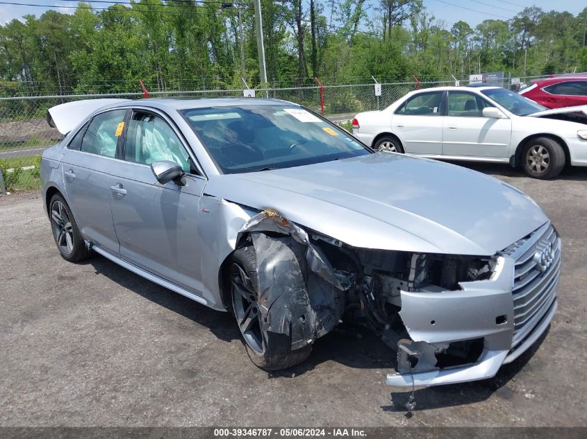 2018 AUDI A4 2.0T PREMIUM/2.0T TECH PREMIUM