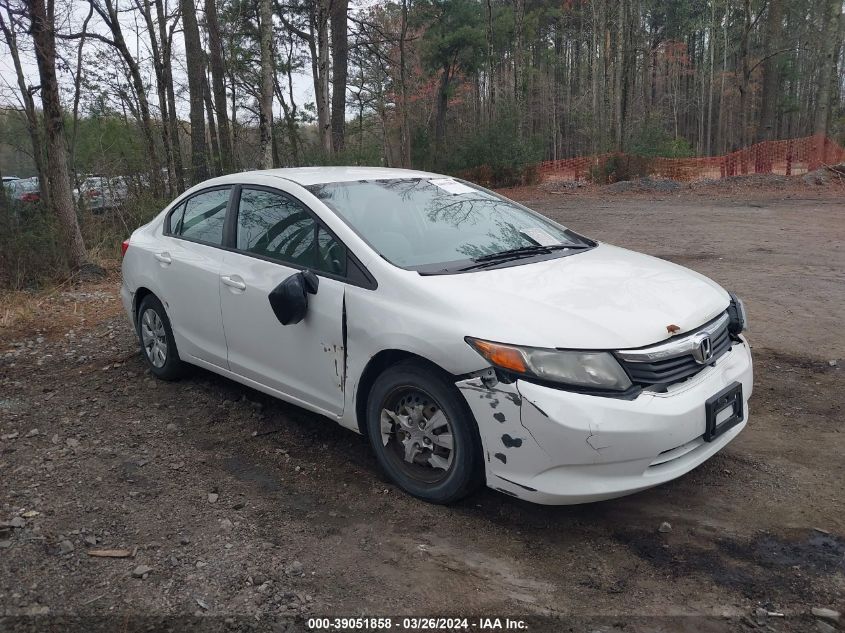 2012 HONDA CIVIC LX