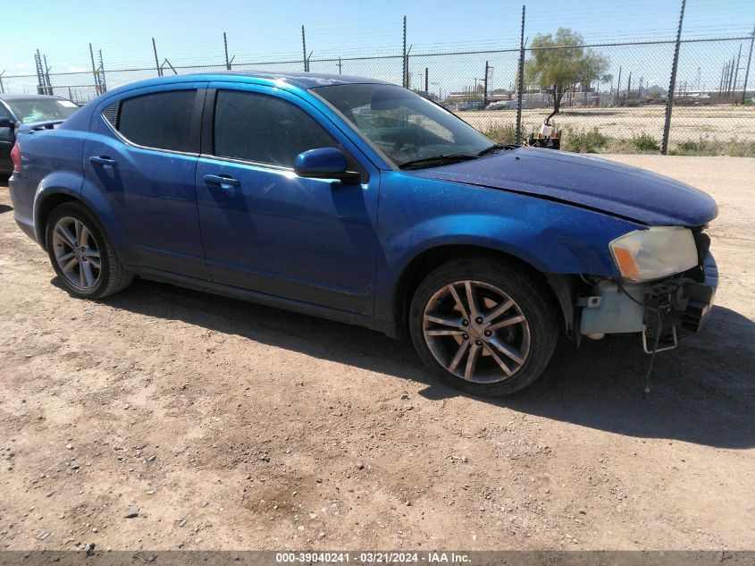 2012 DODGE AVENGER SXT PLUS