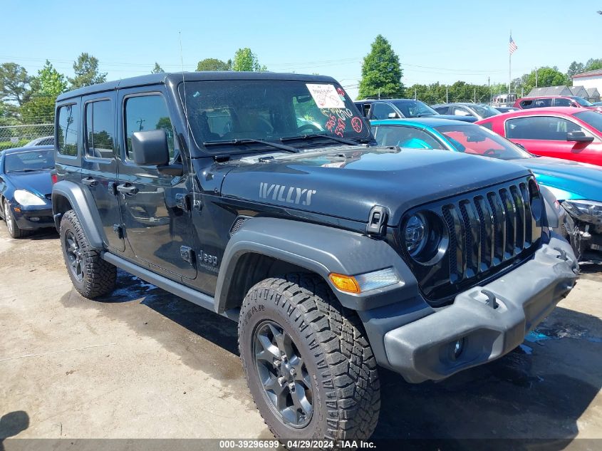 2020 JEEP WRANGLER UNLIMITED WILLYS 4X4