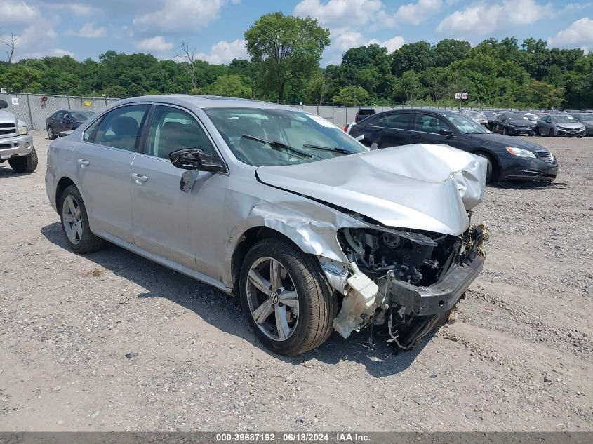 2012 VOLKSWAGEN PASSAT 2.5L SE