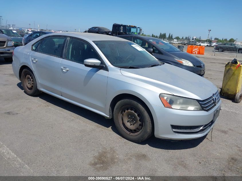 2013 VOLKSWAGEN PASSAT 2.5L S