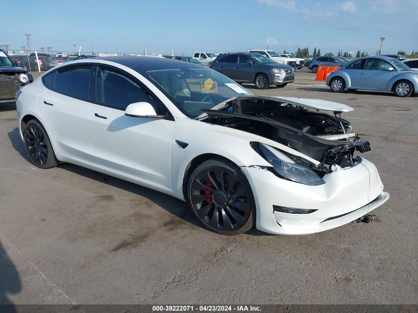 2022 TESLA MODEL 3 PERFORMANCE DUAL MOTOR ALL-WHEEL DRIVE