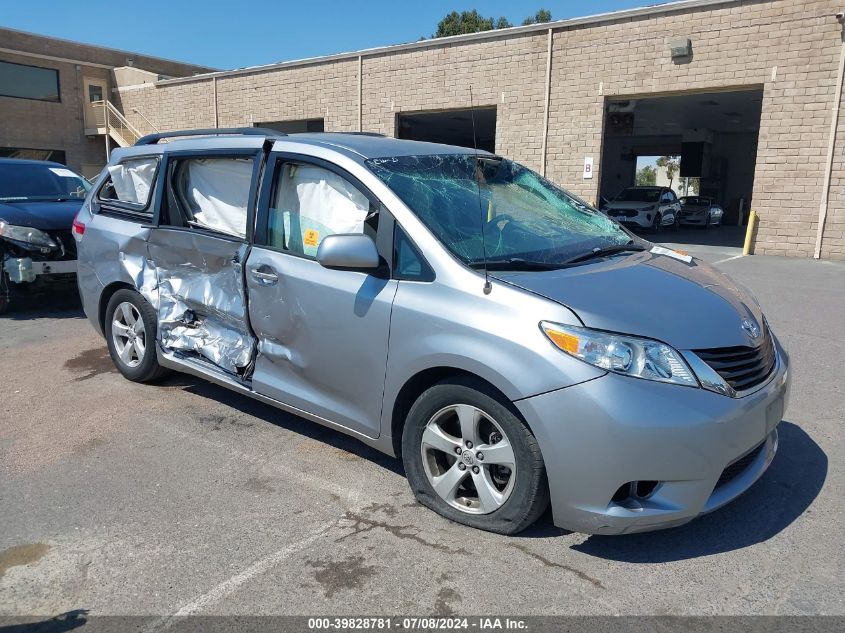 2012 TOYOTA SIENNA LE V6 8 PASSENGER