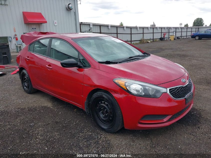 2016 KIA FORTE LX