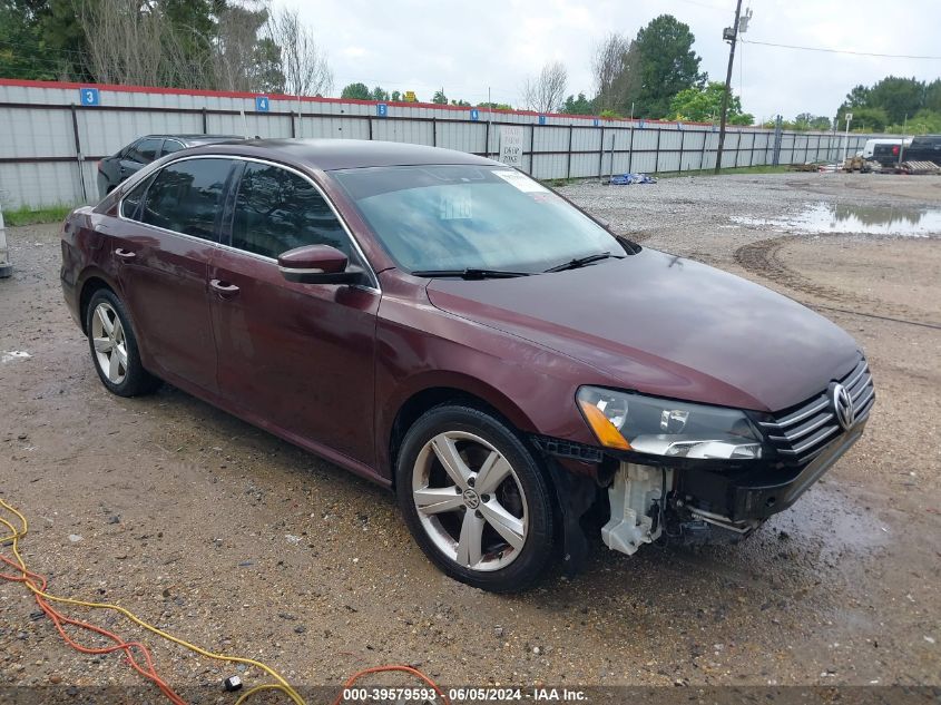 2013 VOLKSWAGEN PASSAT 2.5L SE