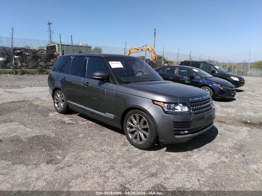 2016 LAND ROVER RANGE ROVER 3.0L V6 SUPERCHARGED