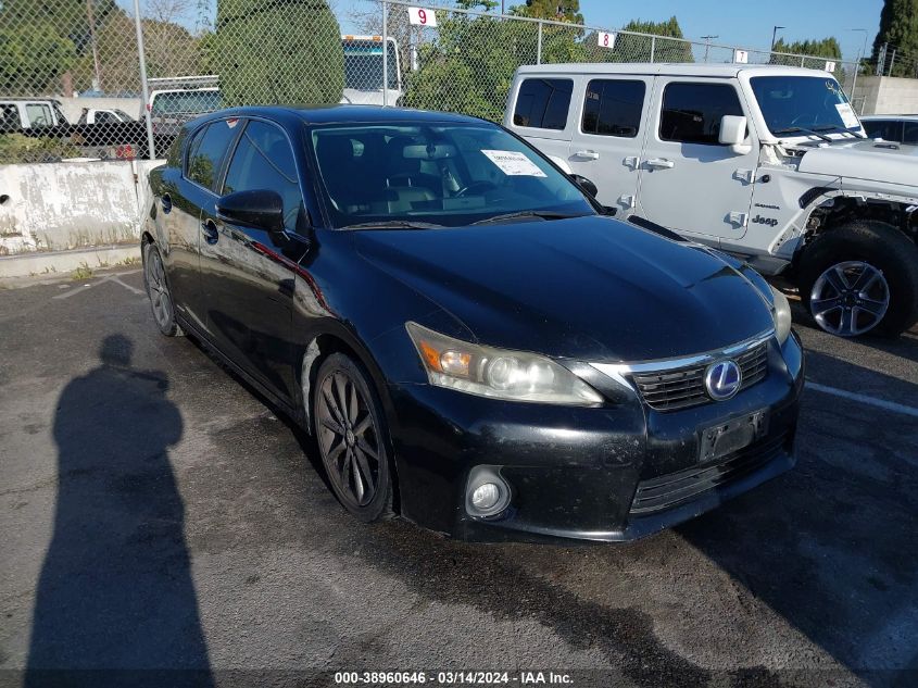 2012 LEXUS CT 200H PREMIUM