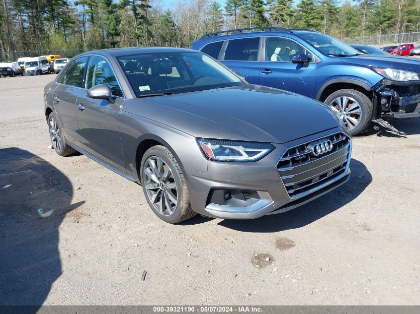 2021 AUDI A4 PREMIUM 40 TFSI QUATTRO S TRONIC