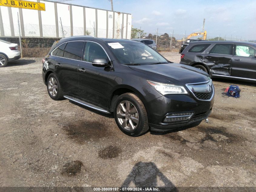 2015 ACURA MDX ADVANCE PKG W/ENTERTAINMENT PKG