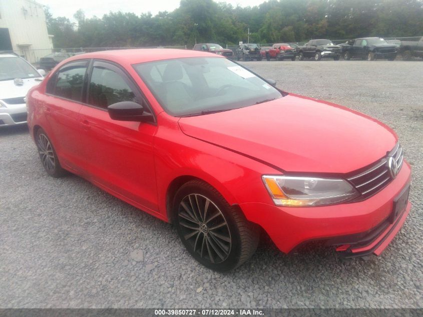 2016 VOLKSWAGEN JETTA 1.8T SPORT