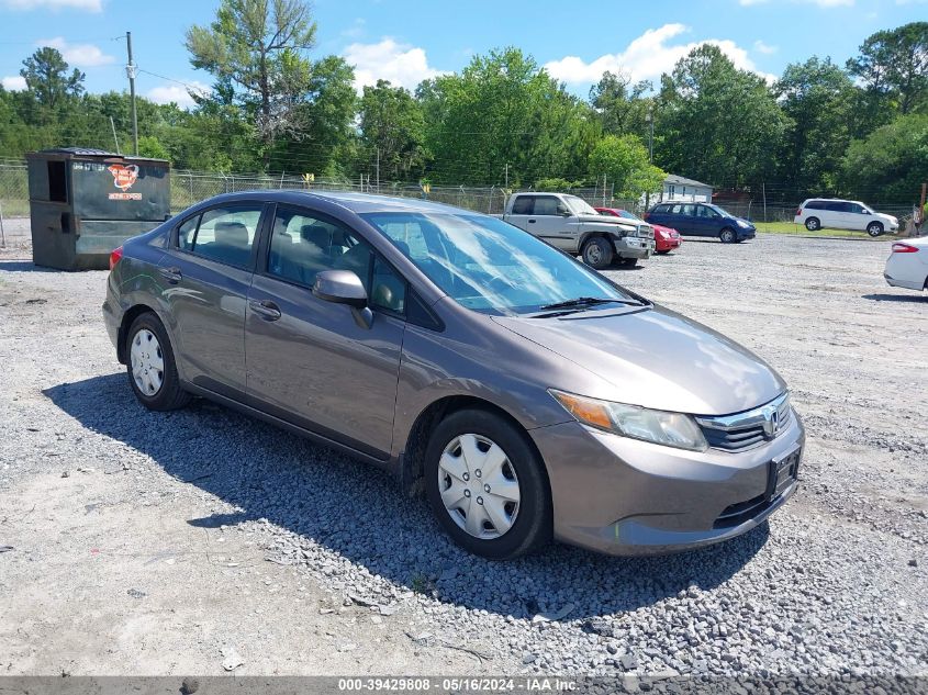 2012 HONDA CIVIC LX