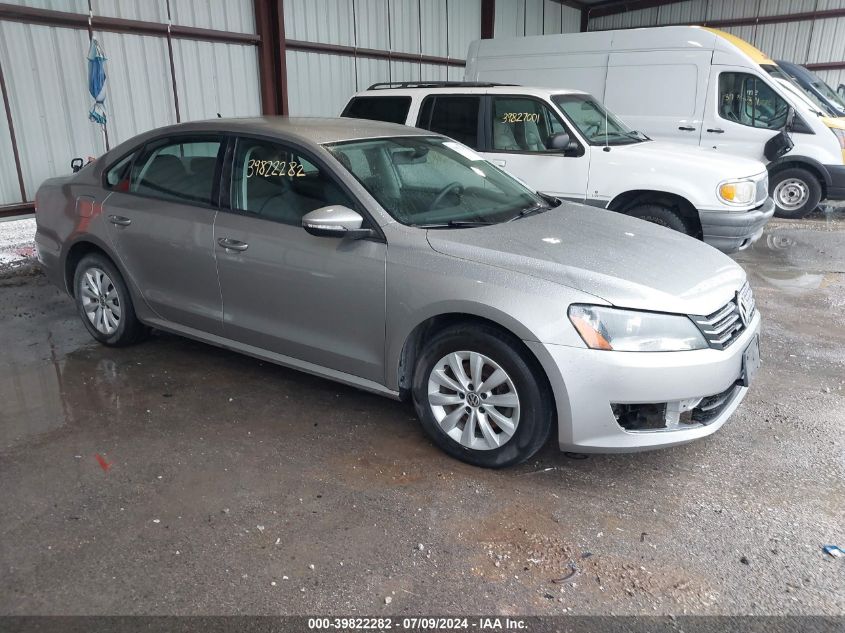 2012 VOLKSWAGEN PASSAT 2.5L S