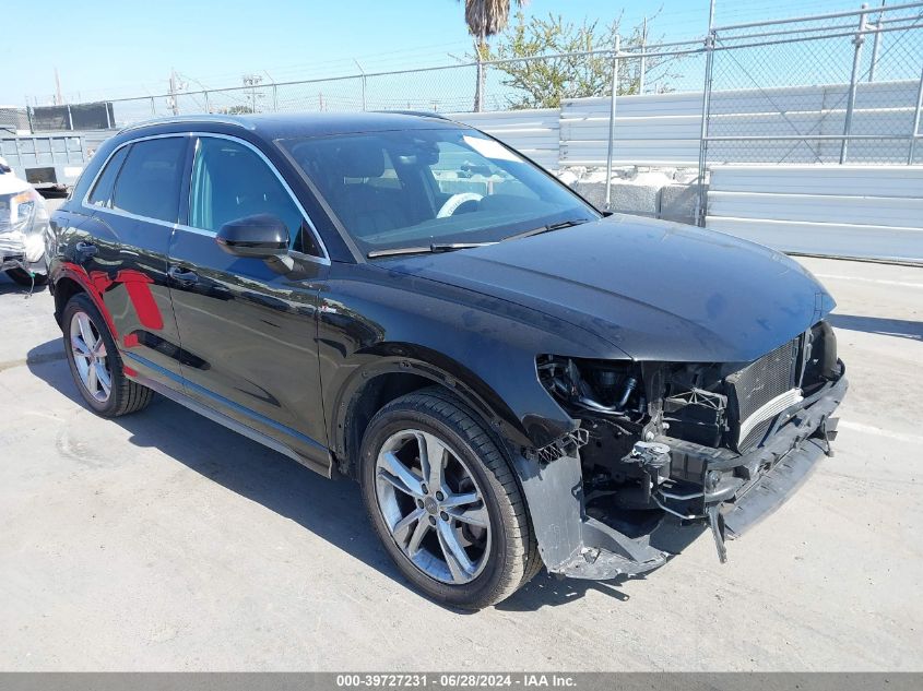 2020 AUDI Q3 PREMIUM 45 TFSI S LINE QUATTRO TIPTRONIC