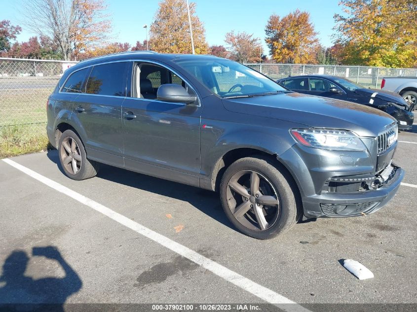 2013 AUDI Q7 3.0T S LINE PRESTIGE