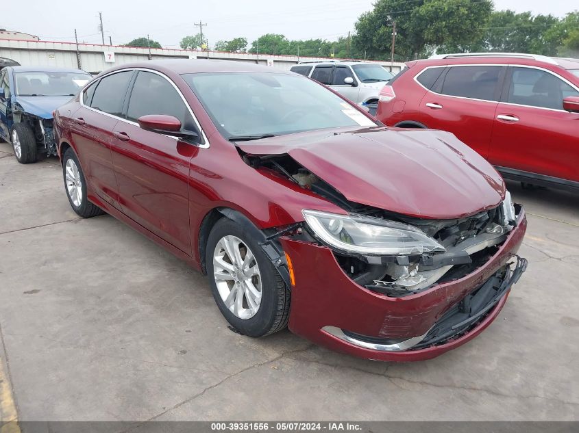 2016 CHRYSLER 200 LIMITED PLATINUM