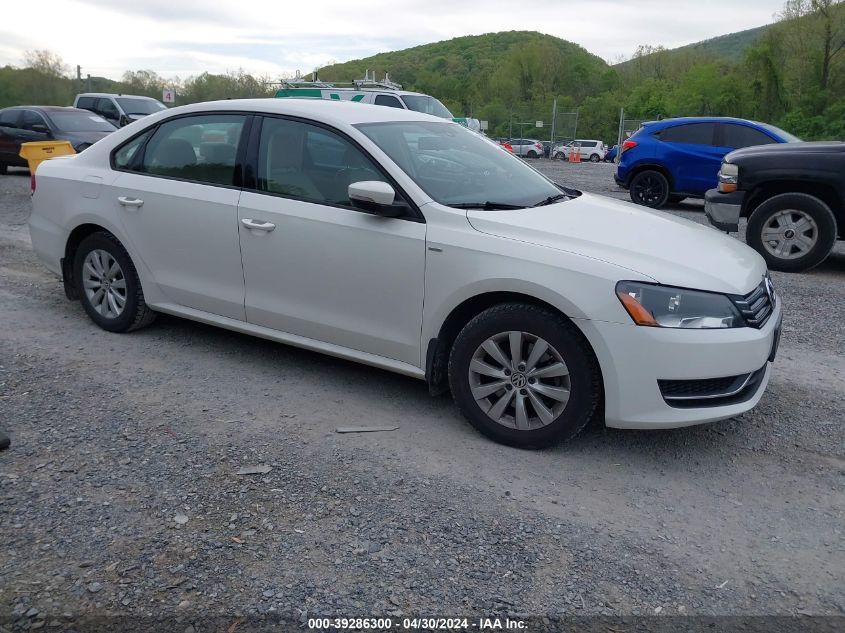 2013 VOLKSWAGEN PASSAT S