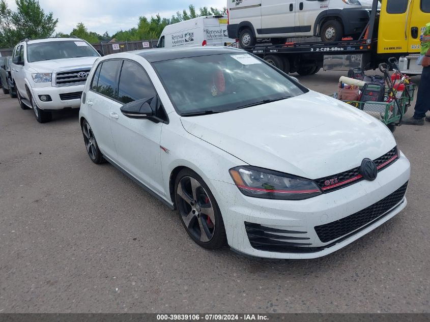 2017 VOLKSWAGEN GOLF GTI AUTOBAHN 4-DOOR/S 4-DOOR/SE 4-DOOR/SPORT 4-DOOR