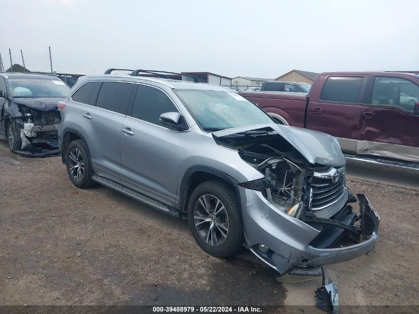 2016 TOYOTA HIGHLANDER XLE V6