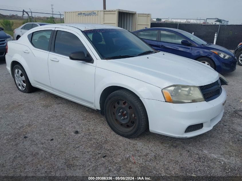 2012 DODGE AVENGER SE